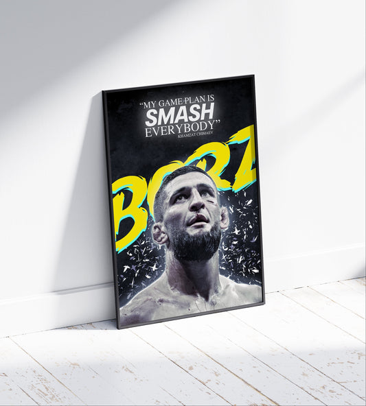 Khamzat Chimaev Poster